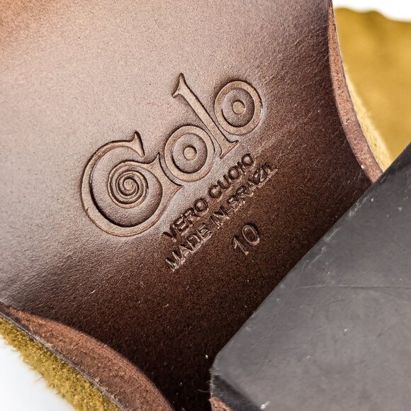 Golo Wmn West Western Cowboy Distressed Brandy Vintage Suede Boots size 10 - Picture 7 of 8